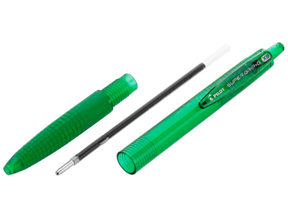 Esferografica pilot supergrip g verde retratil sujeicao de borracha tinta base de oleo ( Imagem 4 de 6 ) - Preview
