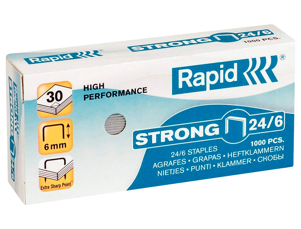 Agrafes 24/6 Rapid. 1000 agrafes ( Imagem 2 de 4 ) - Preview