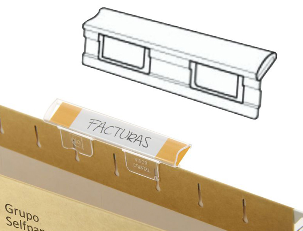 Tira de papel elba para visores pack de 250 etiquetas ( Imagem 4 de 6 ) - Preview