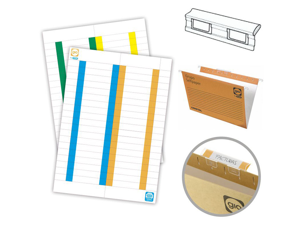 Tira de papel elba para visores pack de 250 etiquetas ( Imagem 5 de 6 ) - Preview