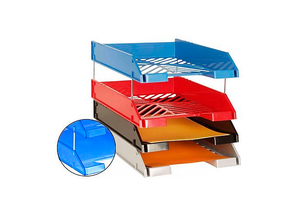 Vara elevadora metalica para bandejas de secretária ref. 715 fm 50 mm pack de 4 unidades ( Imagem 2 de 3 ) - Preview