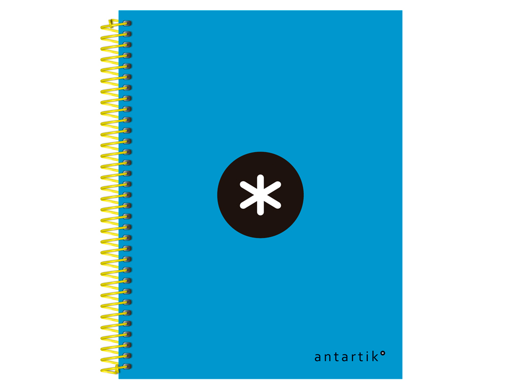Caderno espiral liderpapel din a5 antartik capa forrada 120 f 100 gr pautado 5 bandas de cores 6 furos cor azul ( Imagem 4 de 12 ) - Preview