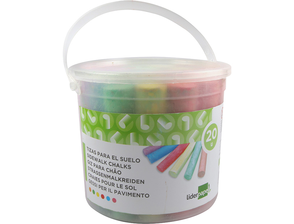 Liderpapel Floor Chalk - Assorted Colors, Box of 20 Units ( Imagem 2 de 11 ) - Preview