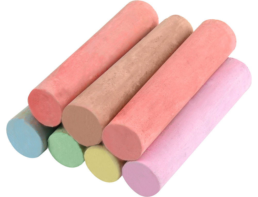 Liderpapel Floor Chalk - Assorted Colors, Box of 20 Units ( Imagem 4 de 11 ) - Preview