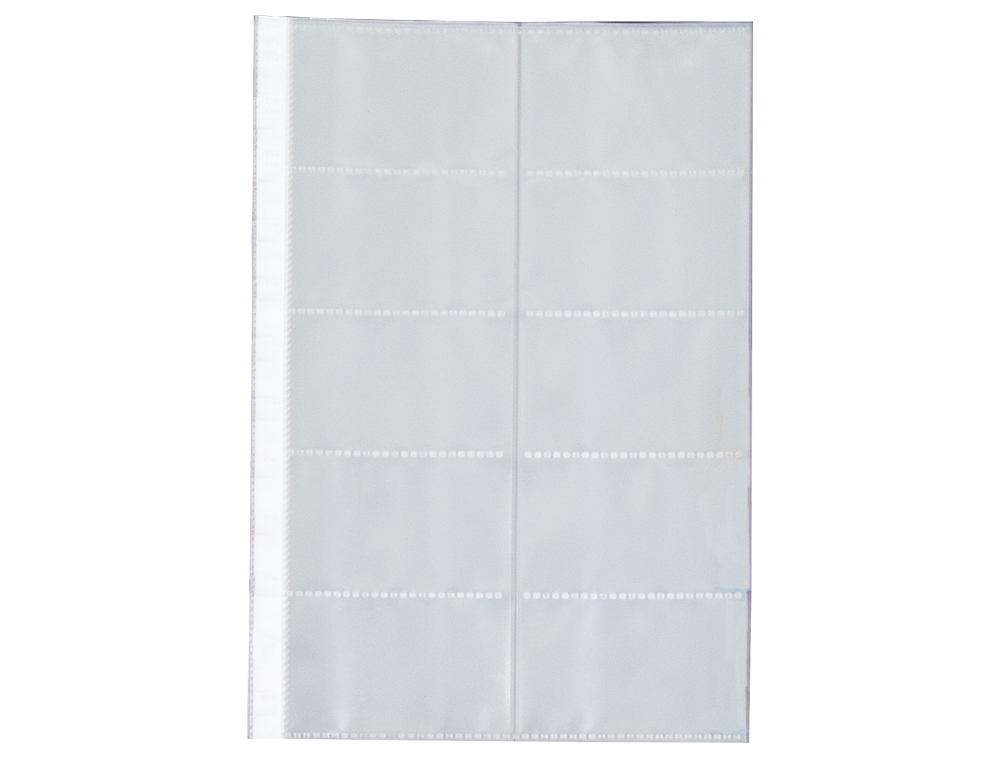 Recarga para porta cartoes liderpapel aneis din a4 bolsa de 10 unidades ( Imagem 2 de 2 ) - Preview