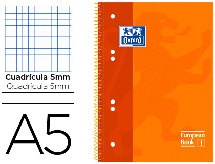 Caderno Espiral Oxford A5 Quadriculado +50% Fls - Capa Extradura Microperfurado ( Imagem 2 de 8 ) - Preview