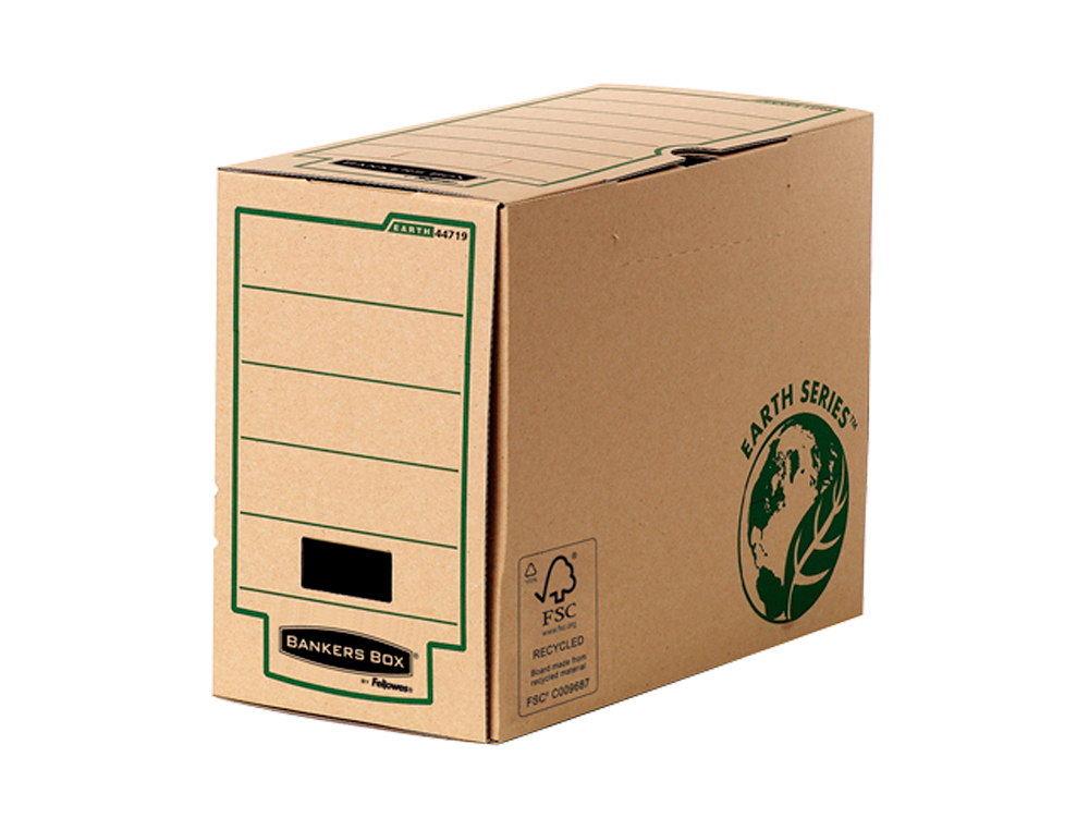 Caixa Para Arquivo Definitivo Fellowes, Fólio Cartão Reciclado, Lombada 150mm ( Imagem 2 de 5 ) - Preview