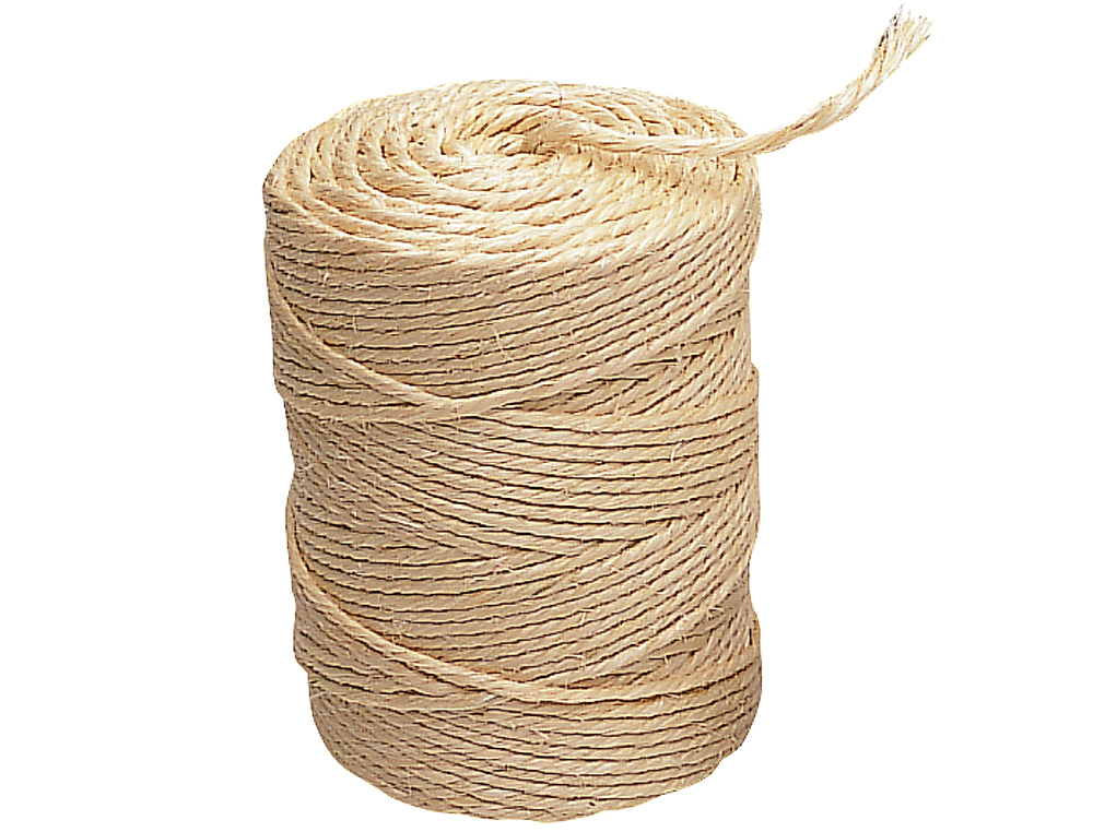 Corda sisal 3 cabos liderpapel rolo 1/2 kg ( Imagem 4 de 4 ) - Preview