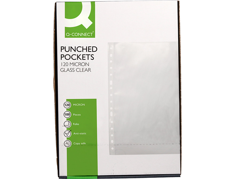 Q-Connect Folio 120 Microns Crystal Catalog Pouch, Box of 100 Units ( Imagem 5 de 6 ) - Preview
