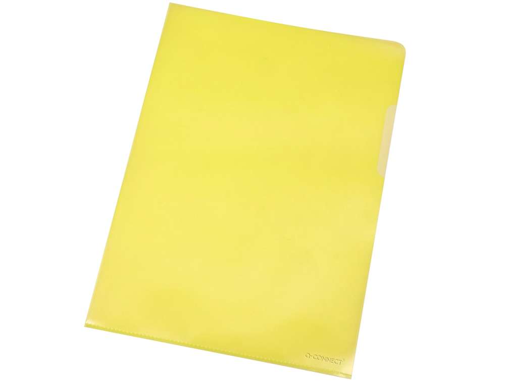 Bolsa dossier q-connect em plastico din a4 120 microns amarelo caixa de 100 unidades ( Imagem 4 de 10 ) - Preview