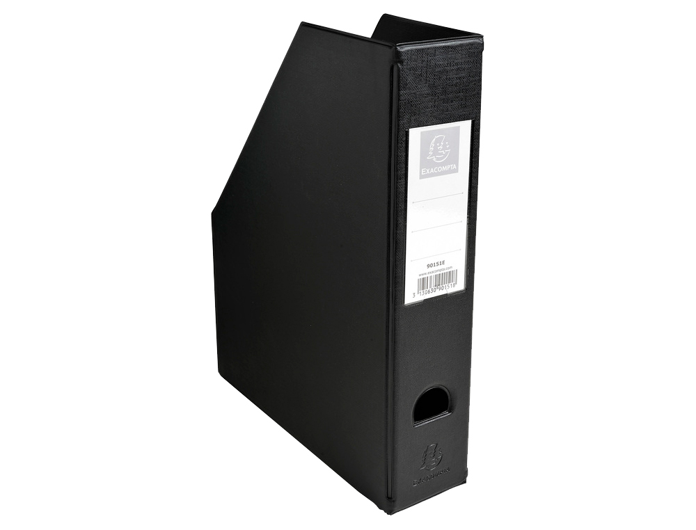 Porta revistas exacompta pvc lombada 70mm cor preto 230x310x70 mm ( Imagem 2 de 4 ) - Preview
