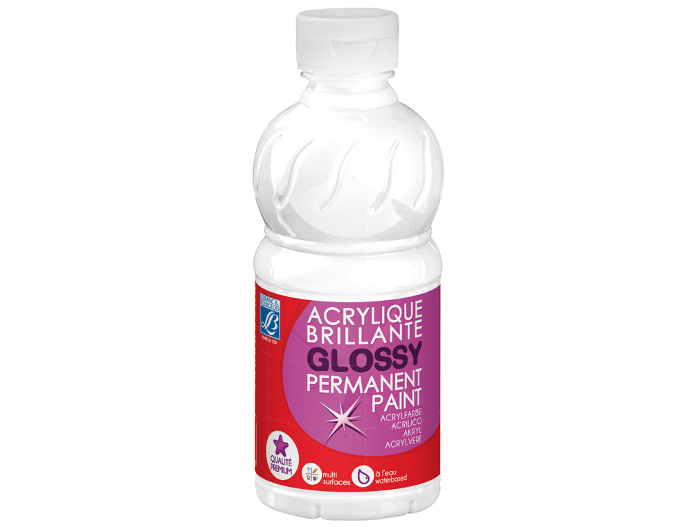 Pintura acrilica l&b brilho branco boiao de 250 ml ( Imagem 2 de 7 ) - Preview