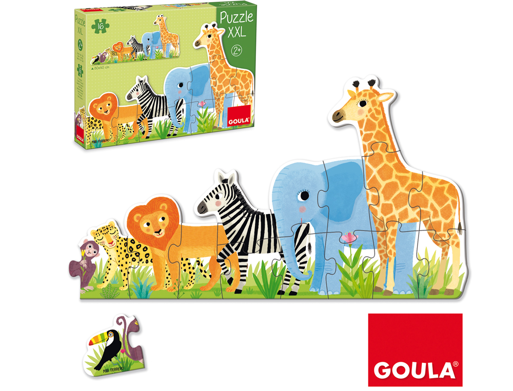 Puzzle Goula XXL - Selva 16 Peças ( Imagem 2 de 2 ) - Preview
