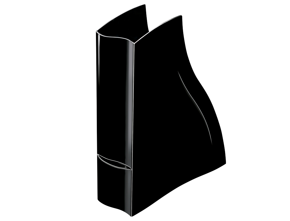 Porta revistas cep isis plastico preto ( Imagem 2 de 5 ) - Preview