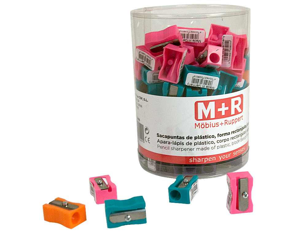 Apara lapis m+r 304 plastico rectangular um uso cores sortidas ( Imagem 2 de 2 ) - Preview