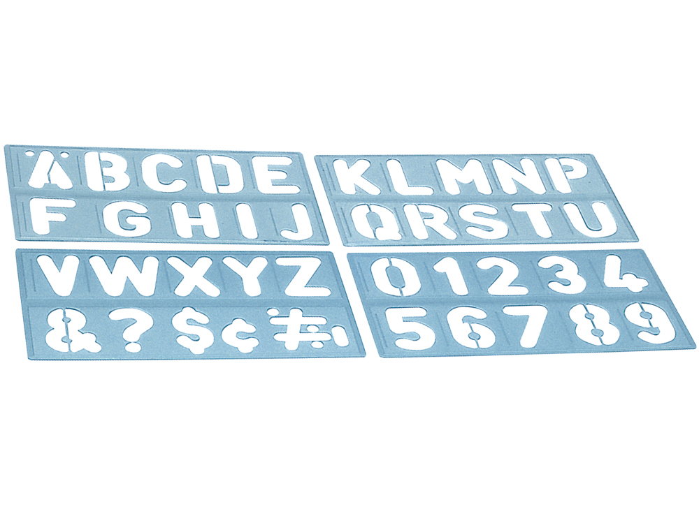 Letter and Number Template 100mm ( Imagem 2 de 2 ) - Preview