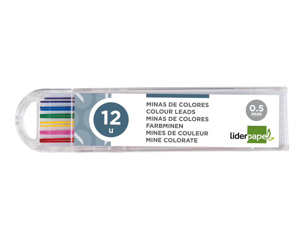 Minas Liderpapel Cores Sortidas de 0.5 mm Estojo de 12 Minas ( Imagem 4 de 10 ) - Preview