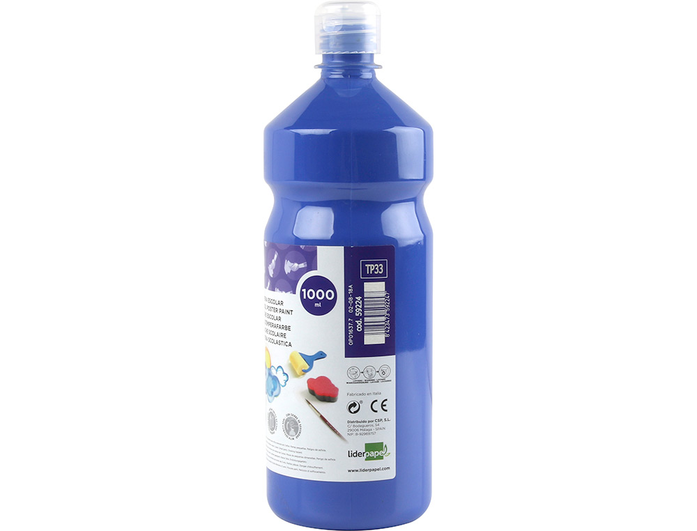 Guache escolar liderpapel 1000 ml azul marinho ( Imagem 4 de 11 ) - Preview