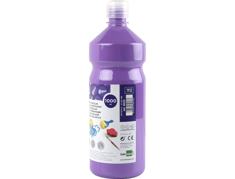 Guache escolar liderpapel 1000 ml lilas ( Imagem 4 de 9 ) - Preview