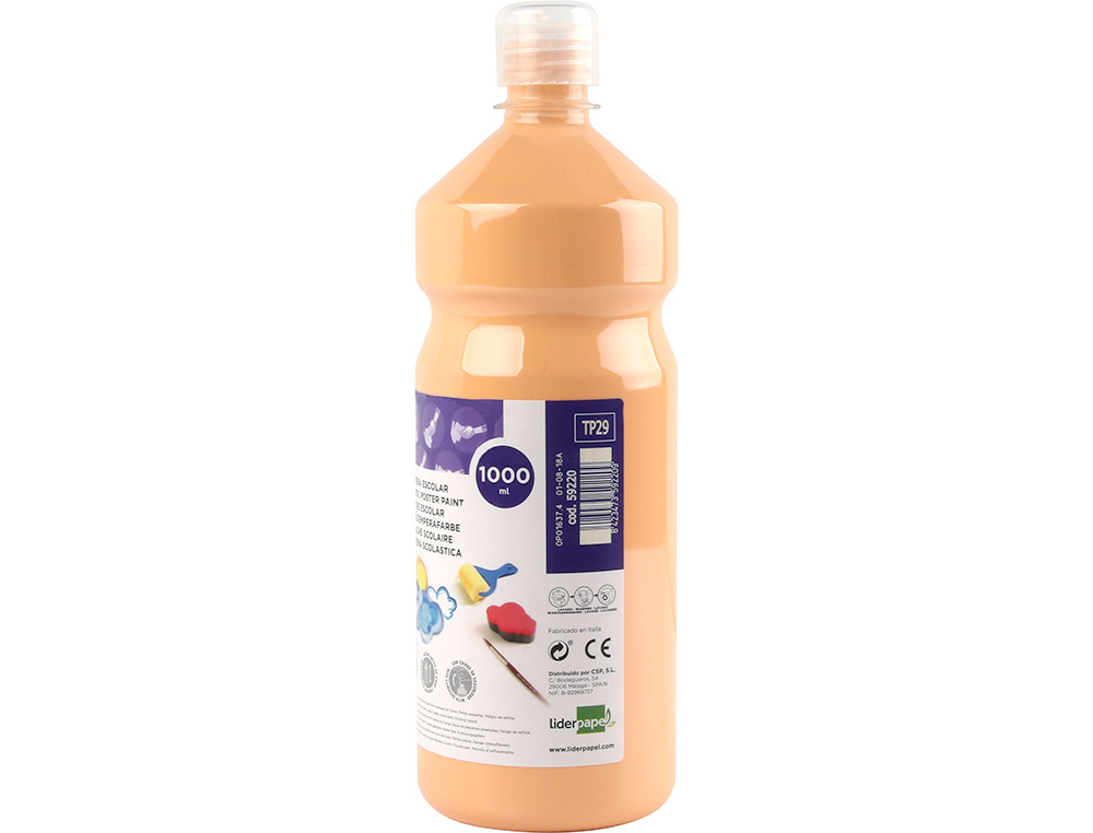 Guache escolar liderpapel 1000 ml carne ( Imagem 4 de 11 ) - Preview