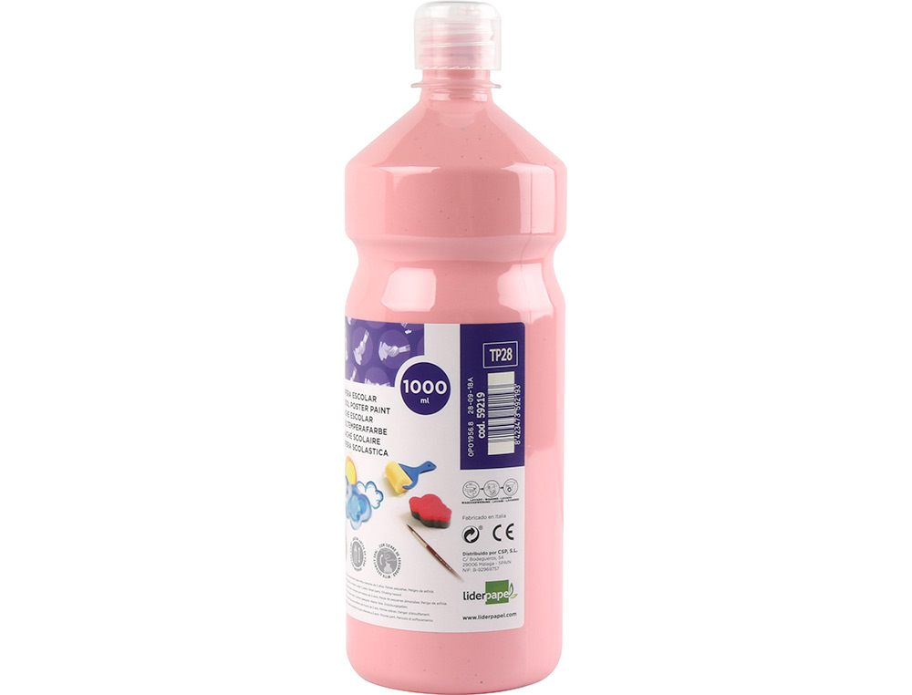 Guache escolar liderpapel 1000 ml rosa ( Imagem 4 de 11 ) - Preview