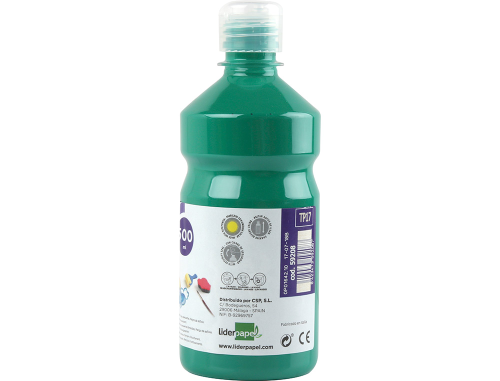 Guache escolar liderpapel 500 ml verde escuro ( Imagem 3 de 11 ) - Preview