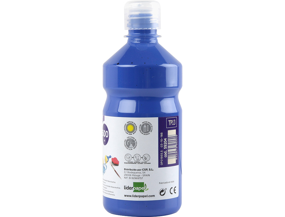 Guache escolar liderpapel 500 ml azul marinho ( Imagem 4 de 11 ) - Preview