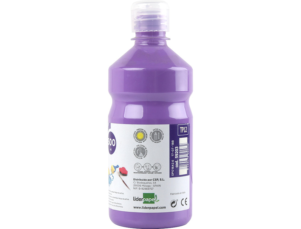 Guache escolar liderpapel 500 ml lilas ( Imagem 4 de 11 ) - Preview