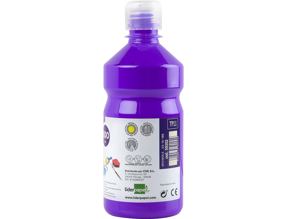 Guache escolar liderpapel 500 ml violeta ( Imagem 4 de 11 ) - Preview