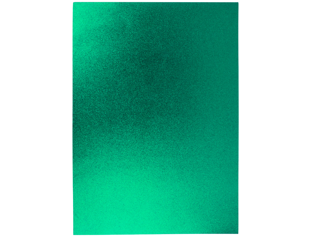 Goma eva com purpurina liderpapel 50x70cm 60gr espessura 2mm verde ( Imagem 5 de 9 ) - Preview