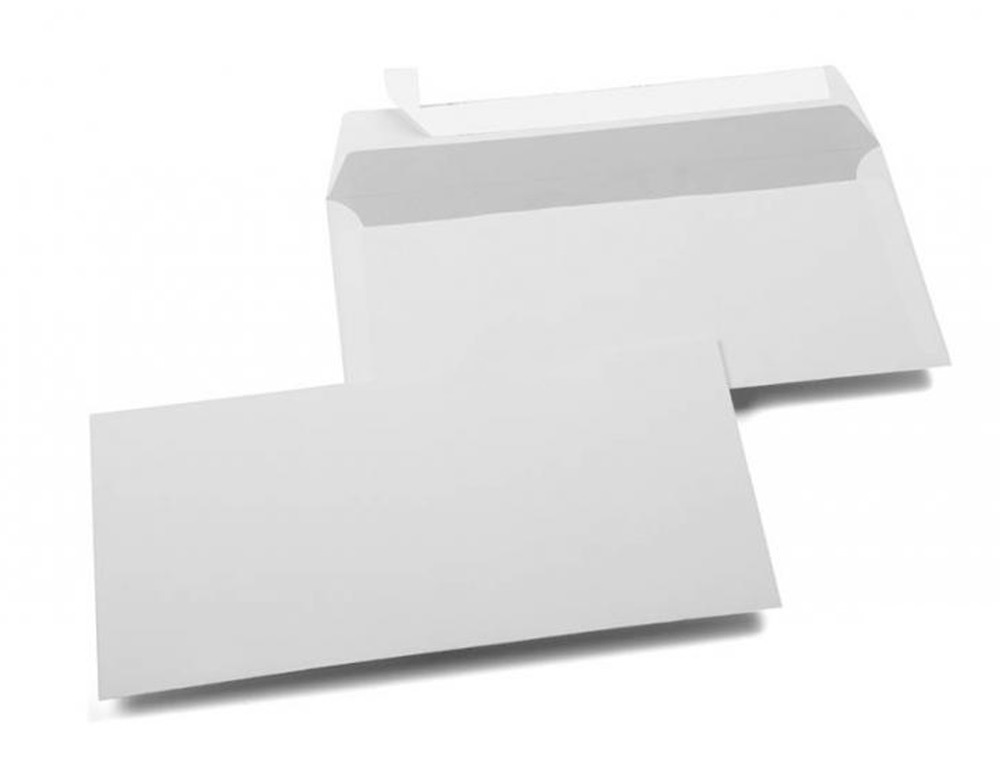Envelope liderpapel americano branco 115x225 mm tira de silicone pack de 25 unidades ( Imagem 3 de 3 ) - Preview