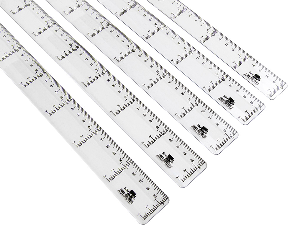 Regua plastico cristal liderpapel transparente 30 cm ( Imagem 4 de 6 ) - Preview