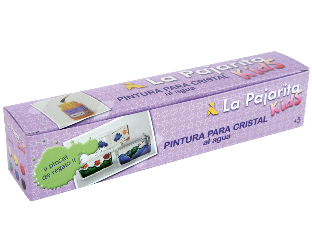 Pintura laca cristal la pajarita -set de 6 cores sortidas +pincel ( Imagem 2 de 7 ) - Preview