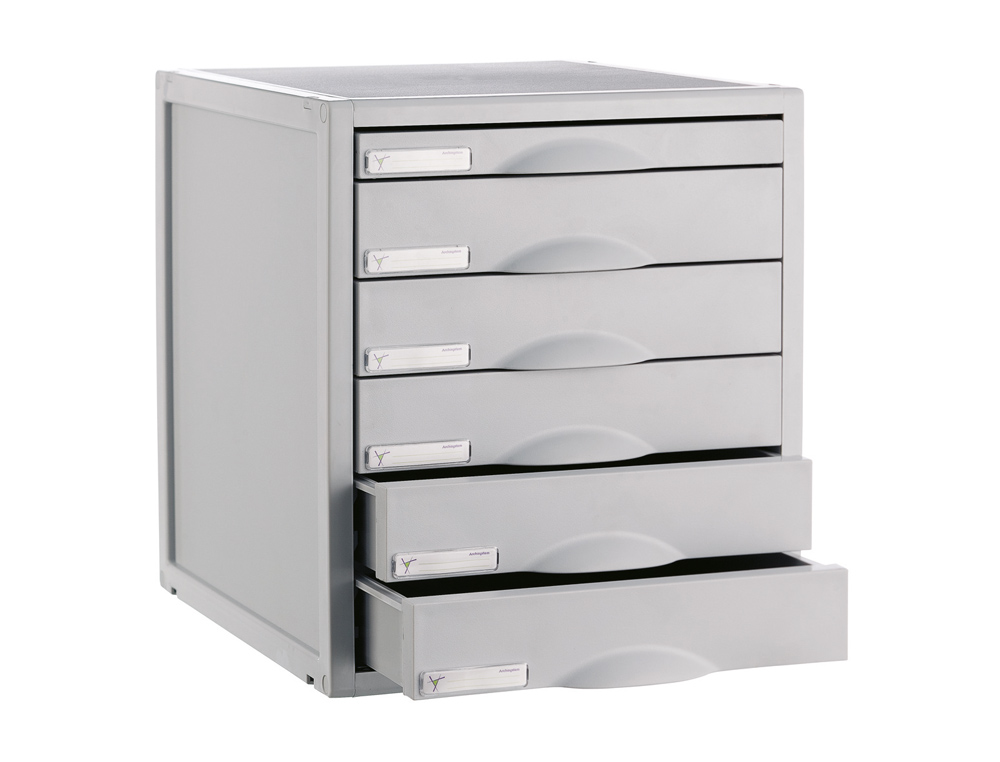 Bloco classificador 8206c 6 gavetas cor cinza 356x316x362 mm ( Imagem 4 de 5 ) - Preview