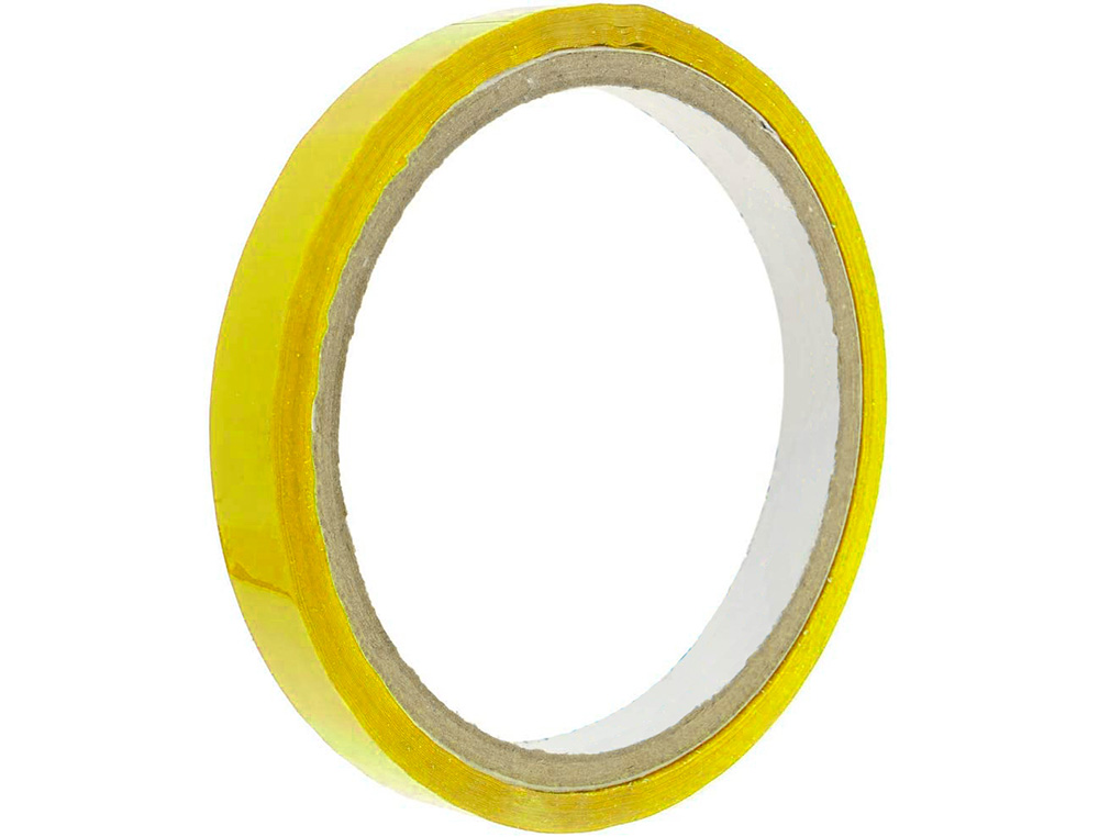 Fita adesiva q-connect 66m x 9mm amarela para fechar sacos (16 unidades) ( Imagem 3 de 7 ) - Preview