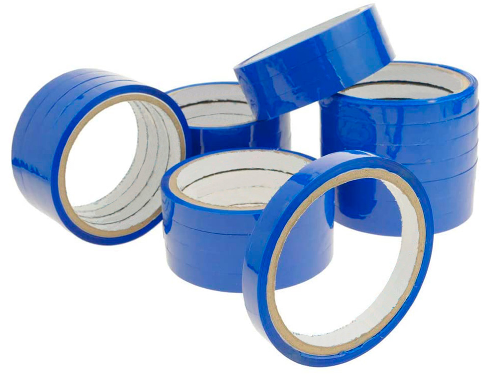 Fita adesiva q-connect 66m x 9mm azul para fechar sacos (16 unidades) ( Imagem 4 de 7 ) - Preview