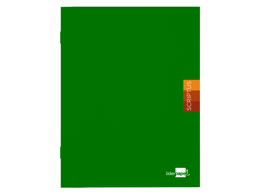 Caderno escolar liderpapel scriptus 48 f din a5 quadriculado 4 mm capa verde papel 90 gr (5 unidades) ( Imagem 4 de 10 ) - Preview