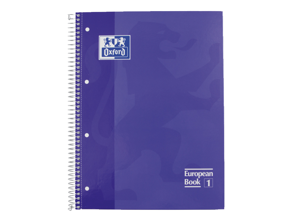 Caderno Espiral Oxford A4 Quadriculado Lilás - Capa Extradura Microperfurado ( Imagem 2 de 10 ) - Preview