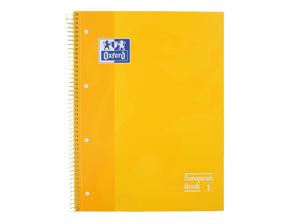 Caderno Espiral Oxford A4 Quadriculado Amarelo - Capa Dura Microperfurado ( Imagem 2 de 7 ) - Preview