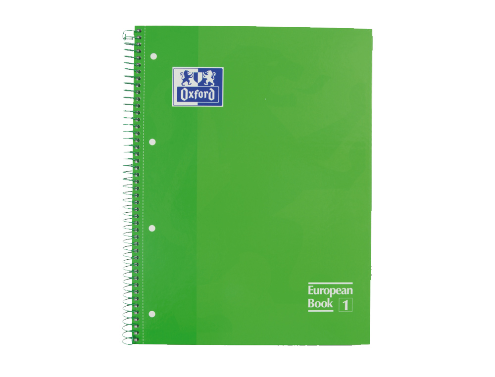 Caderno Espiral Oxford A4 Quadriculado Verde - Capa Extradura Microperfurado ( Imagem 2 de 10 ) - Preview