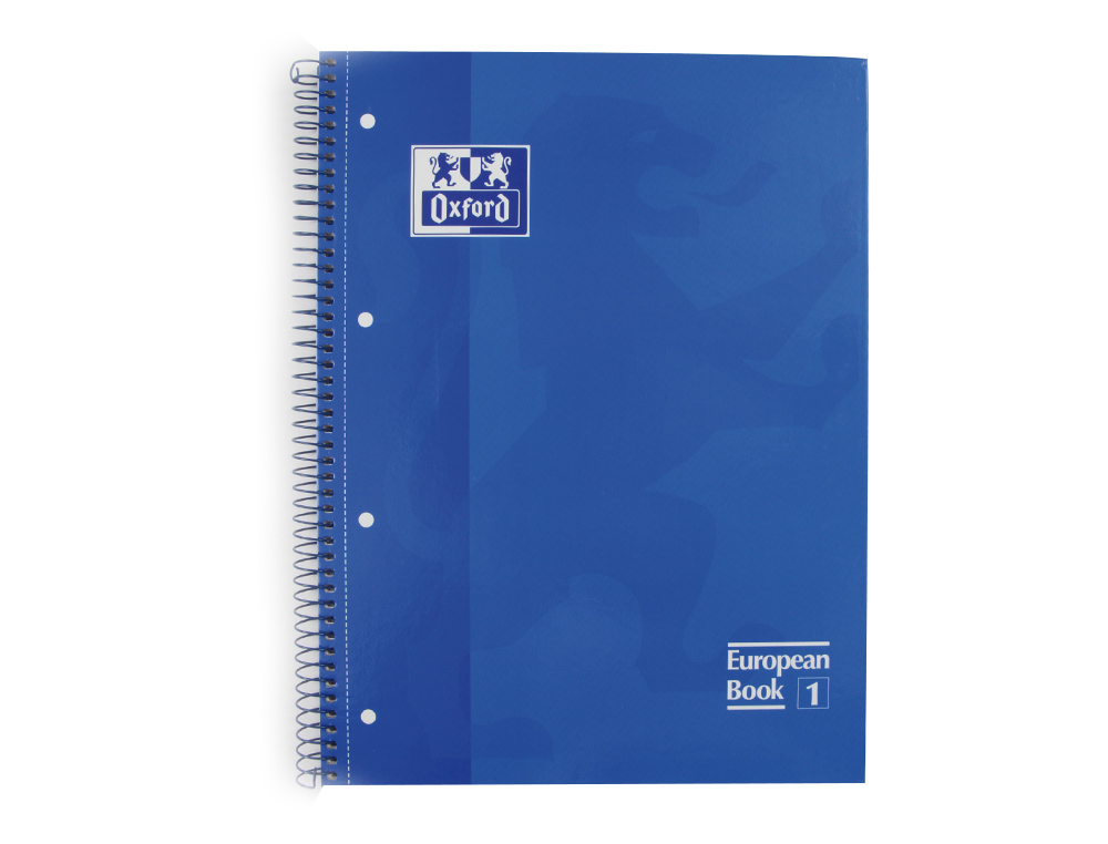 Caderno Espiral Oxford A4 Quadriculado Azul - Capa Extradura Microperfurado (5 unidades) ( Imagem 2 de 9 ) - Preview