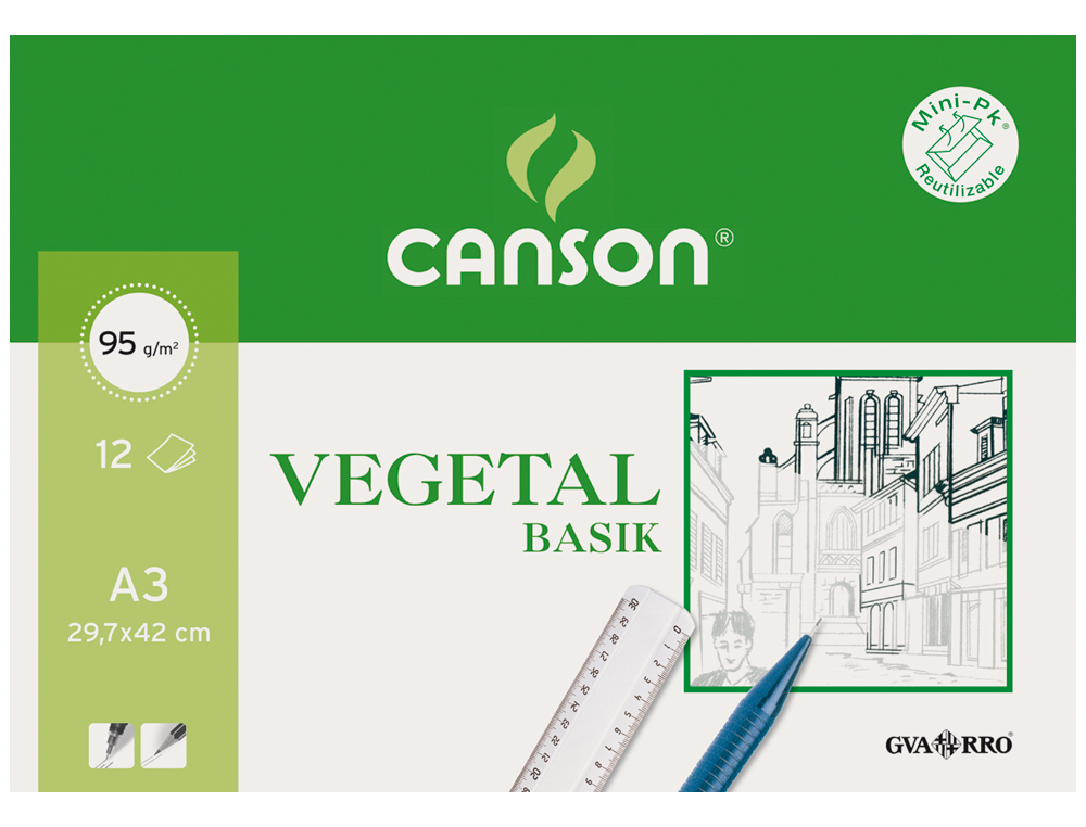 Papel vegetal Guarro. Din. A3. 12 folhas ( Imagem 2 de 2 ) - Preview