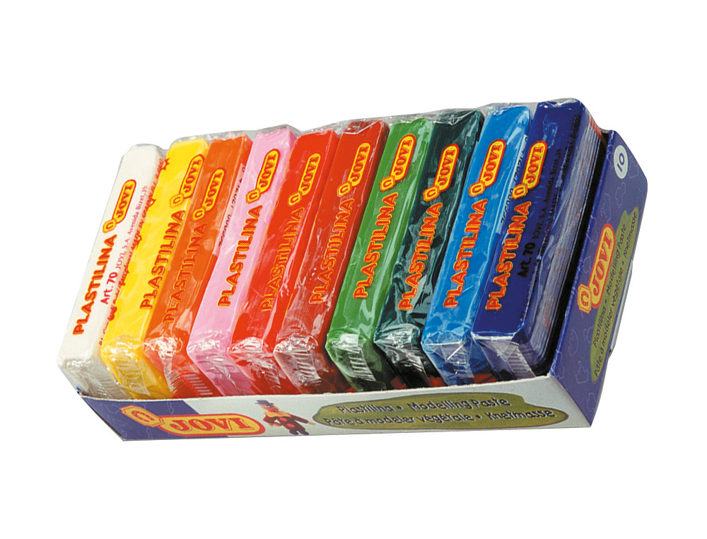 Plasticina jovi barra 10 cores sortidas de 50 gr ( Imagem 2 de 6 ) - Preview