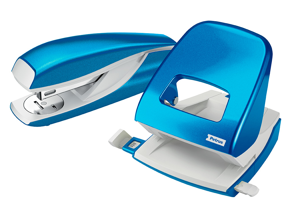 Agrafador petrus mod 635 wow azul metalizado capacidade 30 folhas ( Imagem 3 de 4 ) - Preview