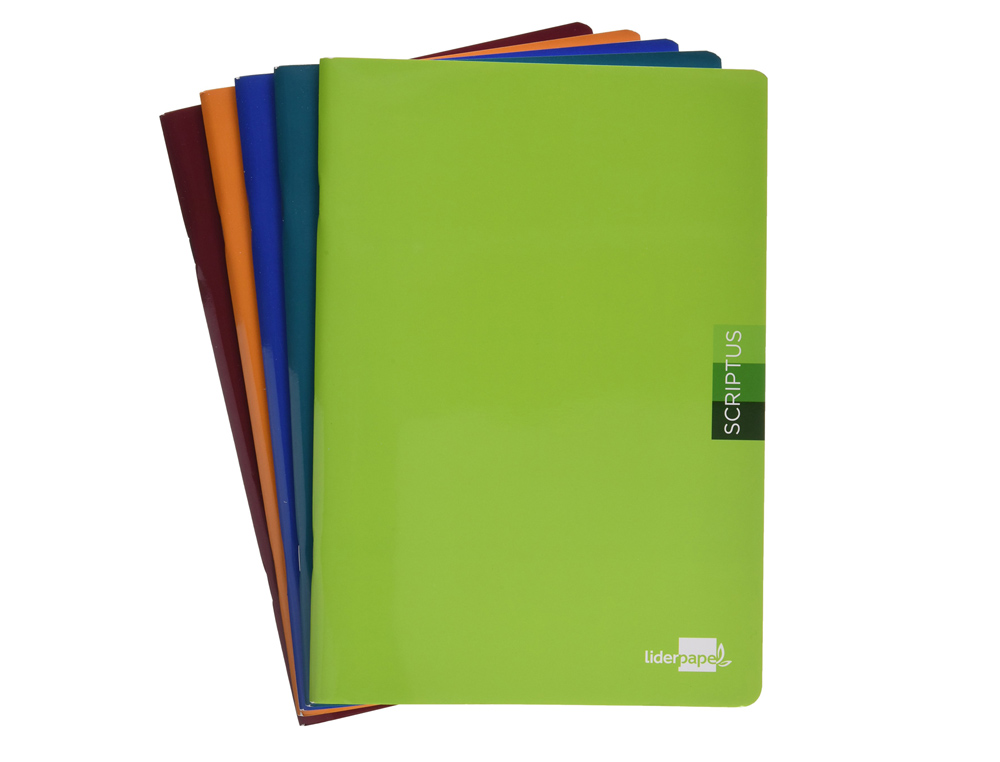 Caderno agrafado liderpapel scriptus din a4 48 f lisa sem margem cores sortidas papel 90 gr ( Imagem 5 de 22 ) - Preview