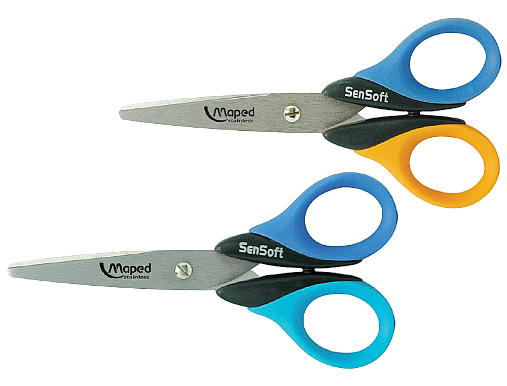 Tesoura Sensoft da Maped, com Anéis Flexíveis, 130 mm ( Imagem 2 de 2 ) - Preview