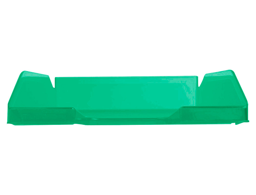 Tabuleiro de secretaria q-connect plastico verde transparente ( Imagem 2 de 7 ) - Preview