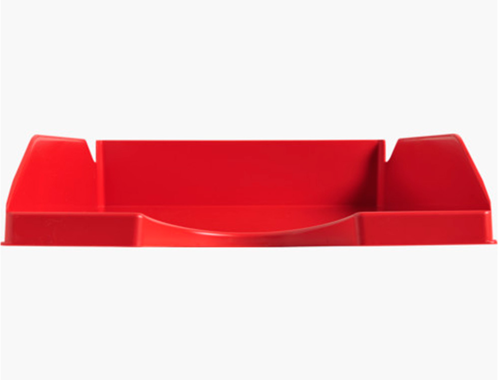 Tabuleiro de secretaria q-connect plastico vermelho opaco (6 unidades) ( Imagem 2 de 8 ) - Preview