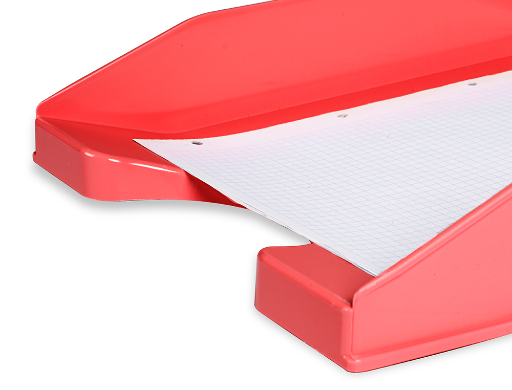 Tabuleiro de secretaria q-connect plastico vermelho opaco (6 unidades) ( Imagem 5 de 8 ) - Preview