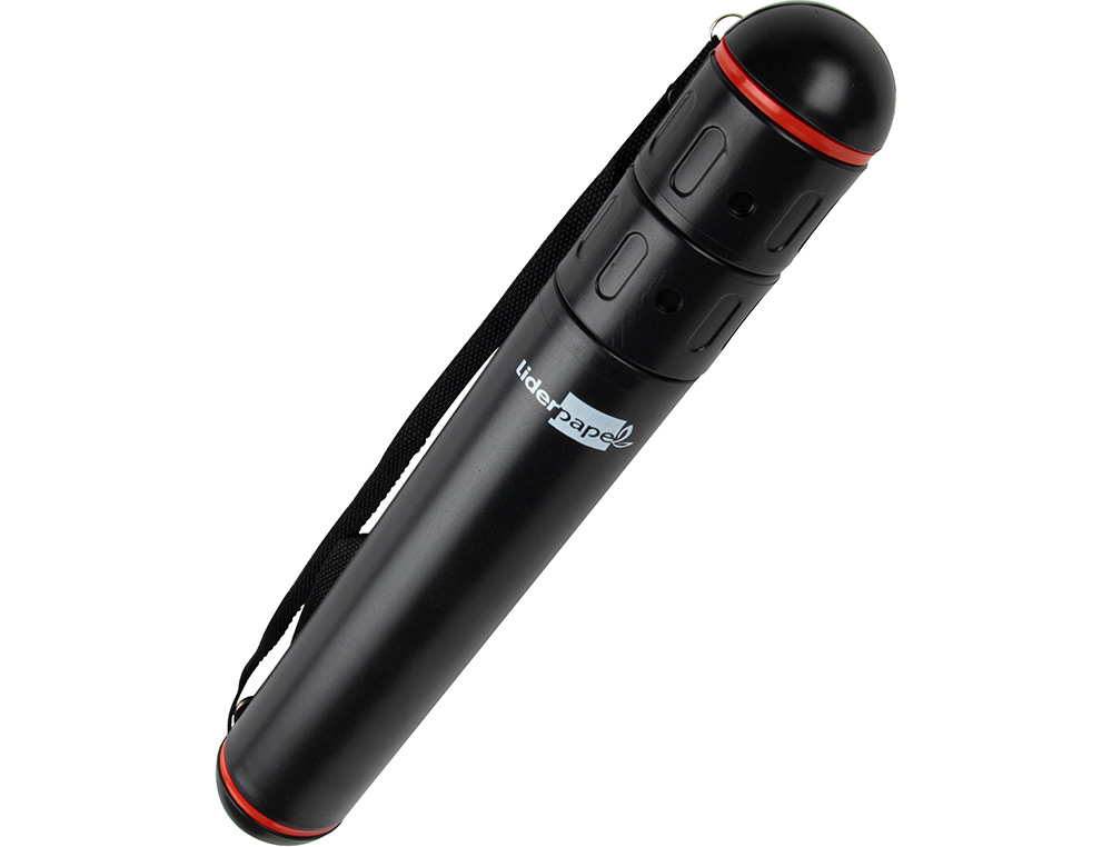 Tubo porta desenhos plastico 40 cm preto ( Imagem 4 de 15 ) - Preview